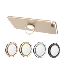 2018 Tenedor del anillo del dedo del tenedor del teléfono móvil del espejo del metal de la aduana para Iphone 8 X